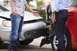 arguing about fault after car accident