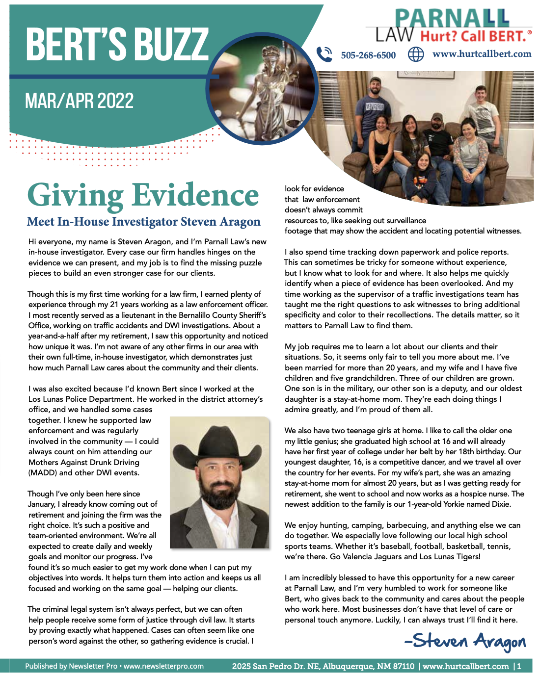 March/April 2022 newsletter